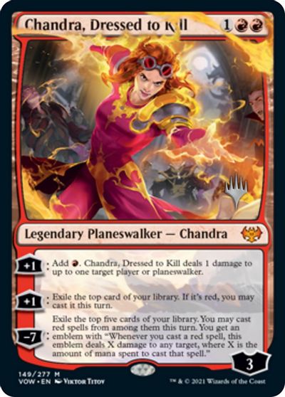 Chandra, Dressed to Kill (Promo Pack) [Innistrad: Crimson Vow Promos] | Empire Gaming NC