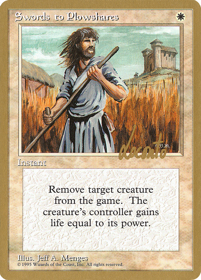 Swords to Plowshares (Michael Loconto) [Pro Tour Collector Set] | Empire Gaming NC