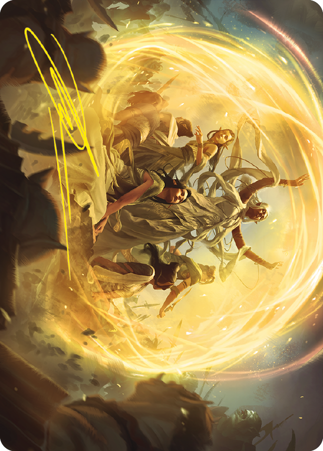 Heroic Intervention Art Card (Gold-Stamped Signature) [The Lord of the Rings: Tales of Middle-earth Art Series] | Empire Gaming NC