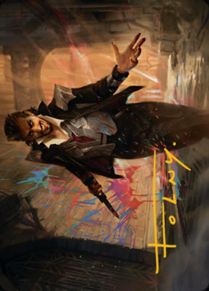 Anhelo, the Painter Art Card (Gold-Stamped Signature) [Streets of New Capenna Art Series] | Empire Gaming NC