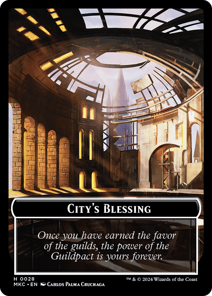 City's Blessing // Zombie Double-Sided Token [Murders at Karlov Manor Commander Tokens] | Empire Gaming NC