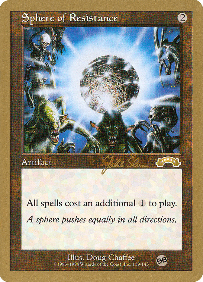 Sphere of Resistance (Jakub Slemr) (SB) [World Championship Decks 1999] | Empire Gaming NC