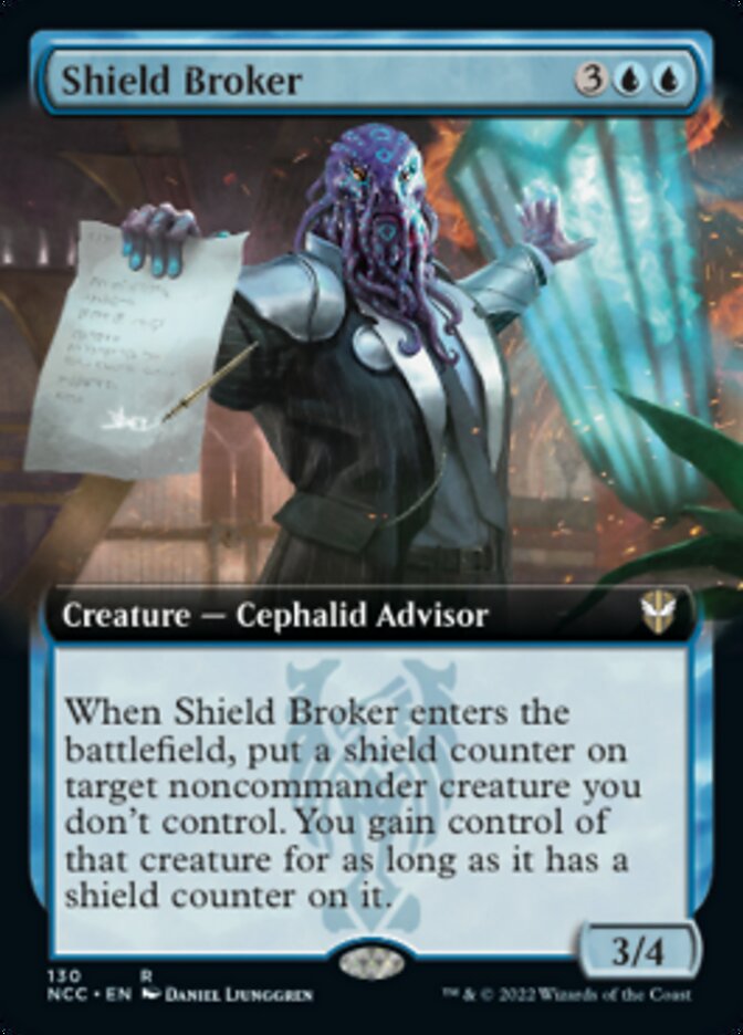 Shield Broker (Extended Art) [Streets of New Capenna Commander] | Empire Gaming NC