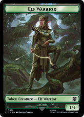 Elf Warrior // Insect Double Sided Token [The Lord of the Rings: Tales of Middle-Earth Commander Tokens] | Empire Gaming NC