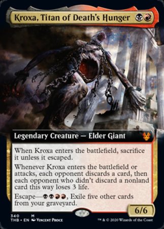 Kroxa, Titan of Death's Hunger (Extended Art) [Theros Beyond Death] | Empire Gaming NC