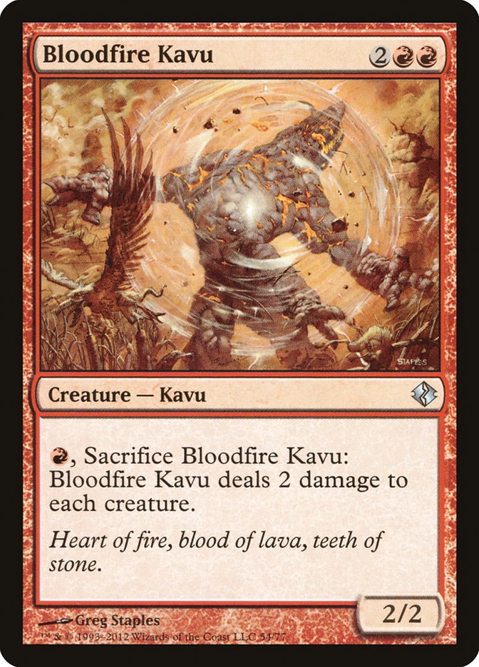 Bloodfire Kavu [Duel Decks: Venser vs. Koth] | Empire Gaming NC