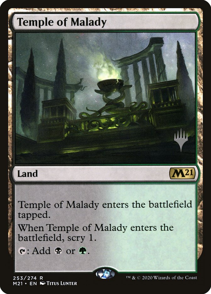 Temple of Malady (Promo Pack) [Core Set 2021 Promos] | Empire Gaming NC