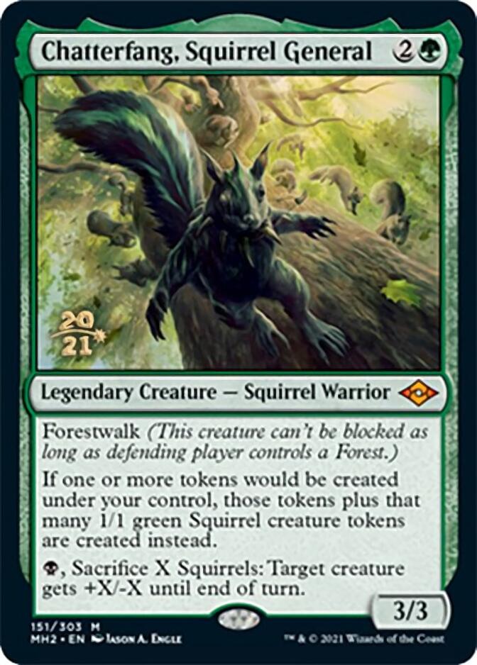 Chatterfang, Squirrel General [Modern Horizons 2 Prerelease Promos] | Empire Gaming NC