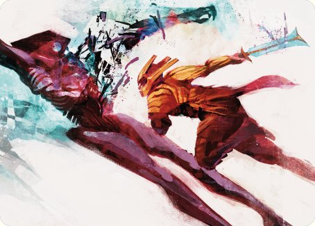 Hexgold Slash Art Card [Phyrexia: All Will Be One Art Series] | Empire Gaming NC