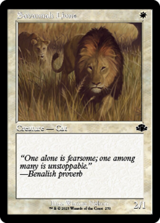 Savannah Lions (Retro) [Dominaria Remastered] | Empire Gaming NC