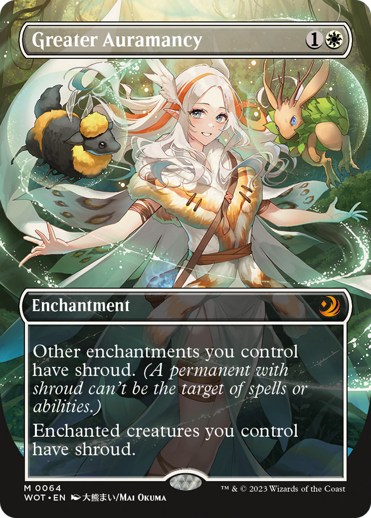 Greater Auramancy (Anime Borderless) [Wilds of Eldraine: Enchanting Tales] | Empire Gaming NC