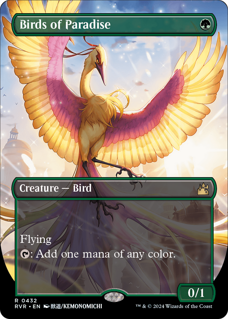 Birds of Paradise (Anime Borderless) [Ravnica Remastered] | Empire Gaming NC