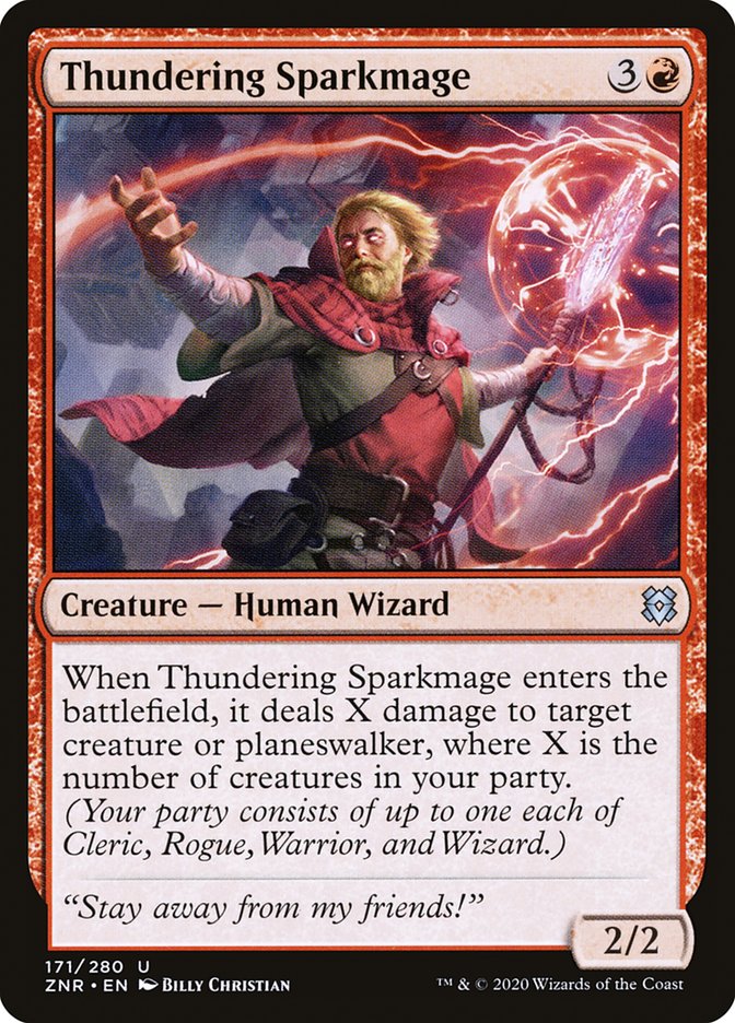 Thundering Sparkmage [Zendikar Rising] | Empire Gaming NC