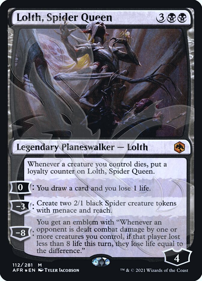 Lolth, Spider Queen (Ampersand Promo) [Dungeons & Dragons: Adventures in the Forgotten Realms Promos] | Empire Gaming NC