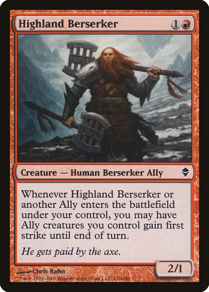 Highland Berserker [Zendikar] | Empire Gaming NC