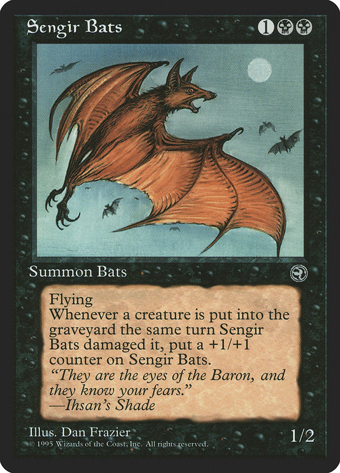 Sengir Bats (Ihsan's Shade Flavor Text) [Homelands] | Empire Gaming NC