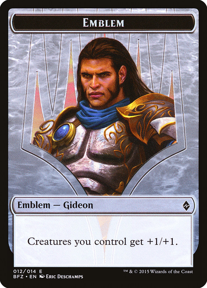 Gideon, Ally of Zendikar Emblem [Battle for Zendikar Tokens] | Empire Gaming NC