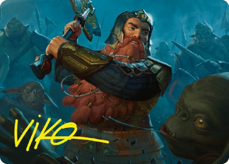 Gimli, Counter of Kills Art Card (10/81) [The Lord of the Rings: Tales of Middle-earth Art Series] | Empire Gaming NC
