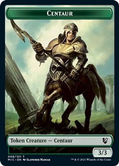 Centaur // Wolf Double-sided Token [Innistrad: Midnight Hunt Commander] | Empire Gaming NC
