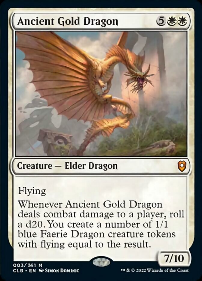 Ancient Gold Dragon [Commander Legends: Battle for Baldur's Gate] | Empire Gaming NC