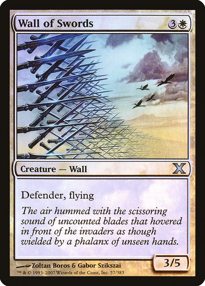 Wall of Swords (Premium Foil) [Tenth Edition] | Empire Gaming NC