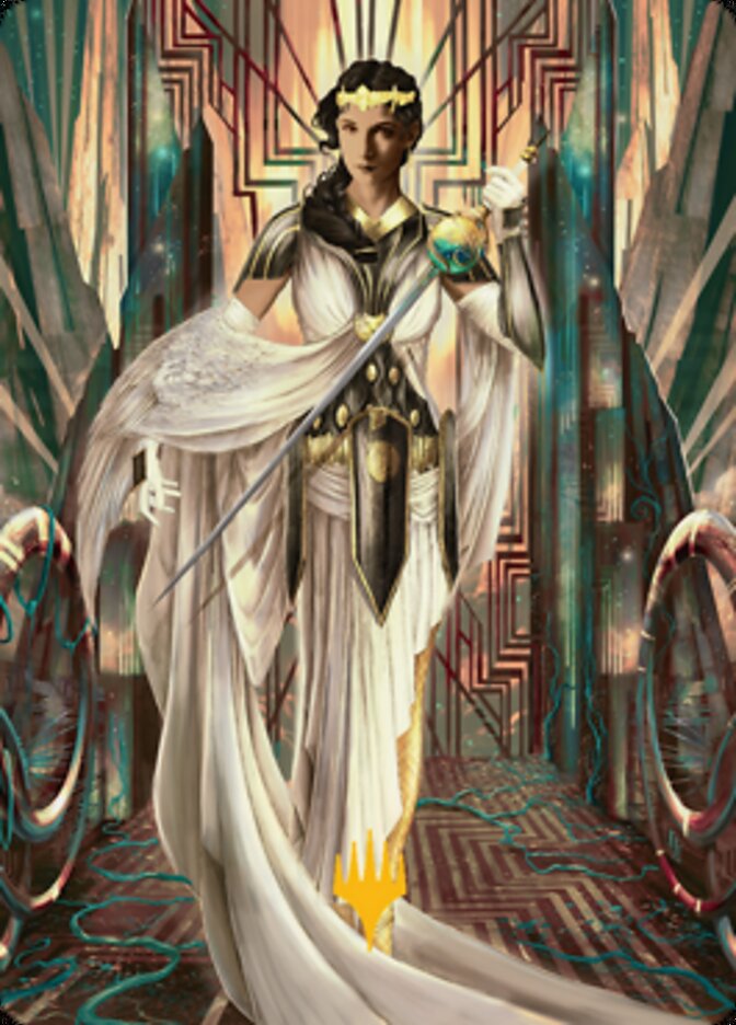 Elspeth Resplendent 2 Art Card (Gold-Stamped Signature) [Streets of New Capenna Art Series] | Empire Gaming NC