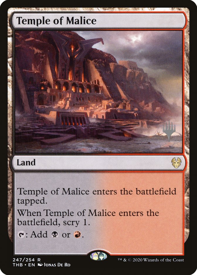 Temple of Malice (Promo Pack) [Theros Beyond Death Promos] | Empire Gaming NC