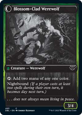 Weaver of Blossoms // Blossom-Clad Werewolf [Innistrad: Double Feature] | Empire Gaming NC