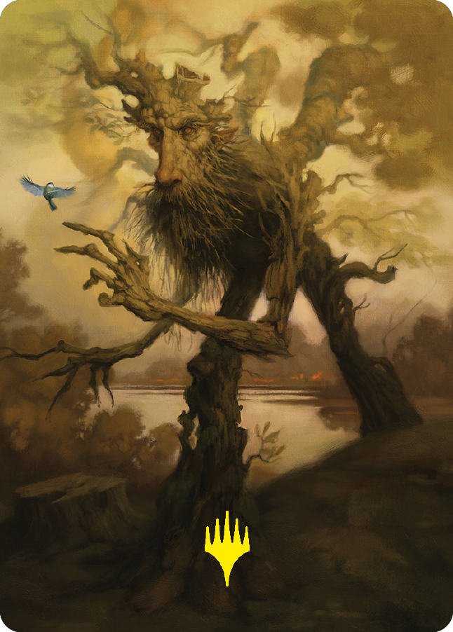 Treefolk Token Art Card (Gold-Stamped Signature) [The Lord of the Rings: Tales of Middle-earth Art Series] | Empire Gaming NC