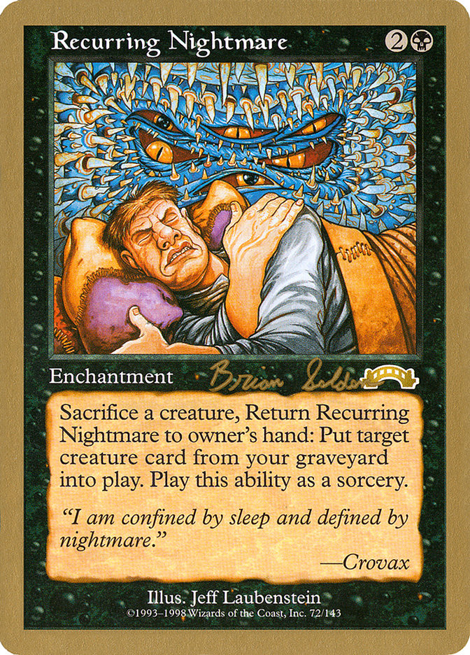 Recurring Nightmare (Brian Selden) [World Championship Decks 1998] | Empire Gaming NC