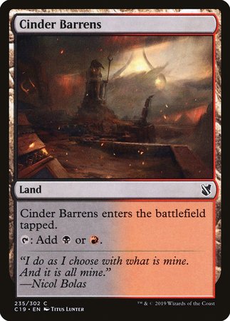 Cinder Barrens [Commander 2019] | Empire Gaming NC