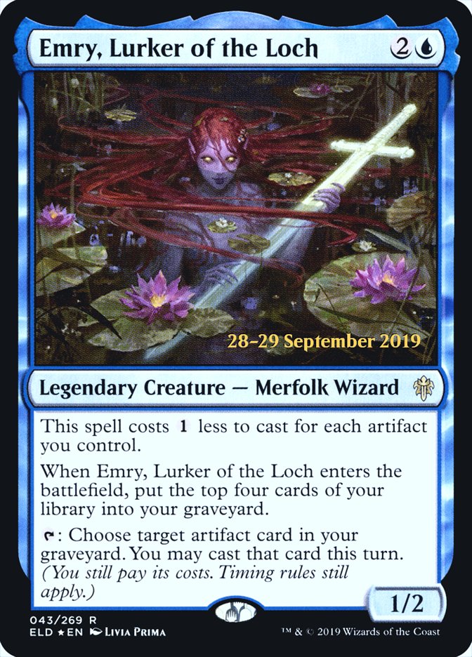 Emry, Lurker of the Loch  [Throne of Eldraine Prerelease Promos] | Empire Gaming NC