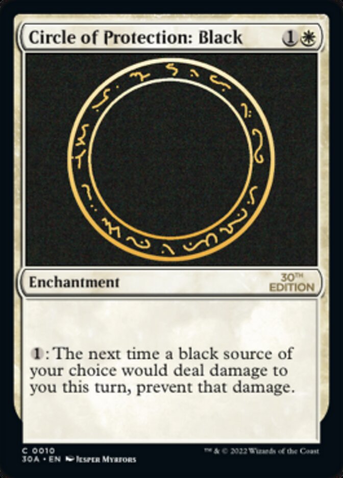 Circle of Protection: Black [30th Anniversary Edition] | Empire Gaming NC