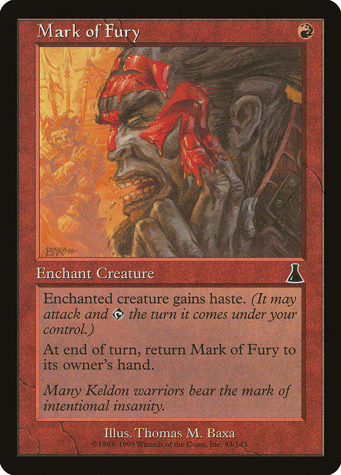 Mark of Fury [Urza's Destiny] | Empire Gaming NC