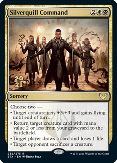 Silverquill Command [Strixhaven: School of Mages Prerelease Promos] | Empire Gaming NC