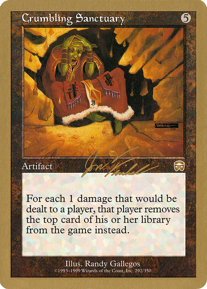 Crumbling Sanctuary (Jon Finkel) [World Championship Decks 2000] | Empire Gaming NC