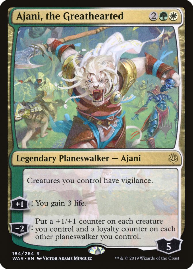 Ajani, the Greathearted [War of the Spark Promos] | Empire Gaming NC