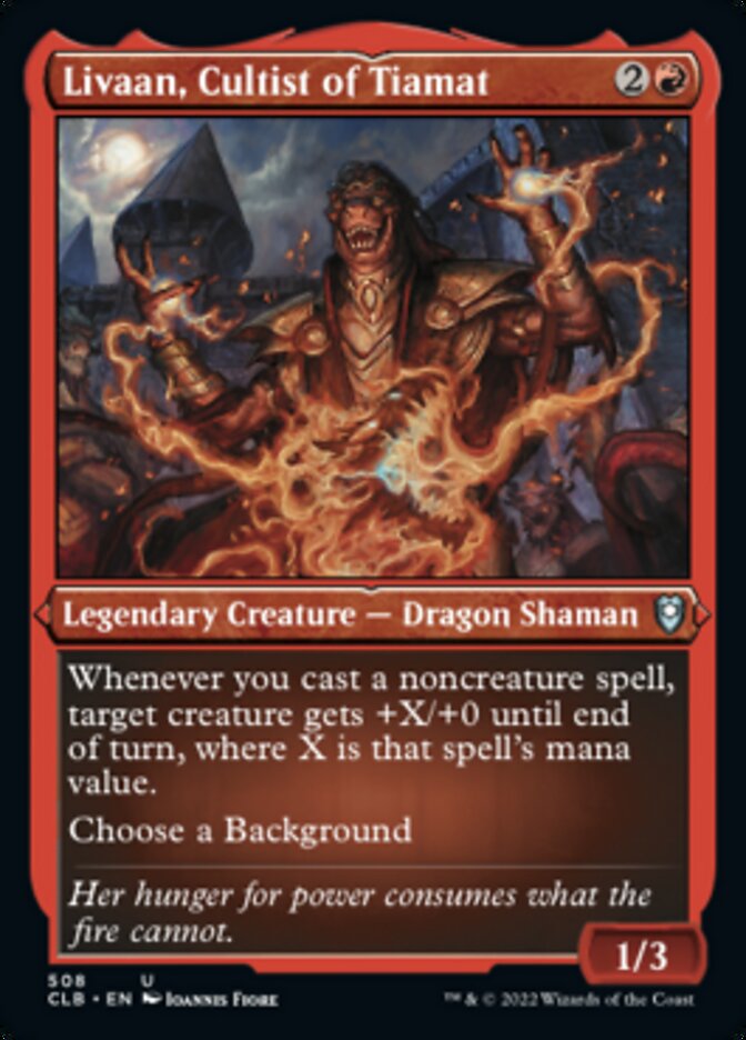 Livaan, Cultist of Tiamat (Foil Etched) [Commander Legends: Battle for Baldur's Gate] | Empire Gaming NC