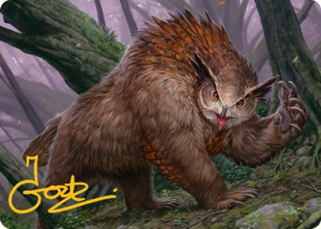 Owlbear Art Card (Gold-Stamped Signature) [Dungeons & Dragons: Adventures in the Forgotten Realms Art Series] | Empire Gaming NC