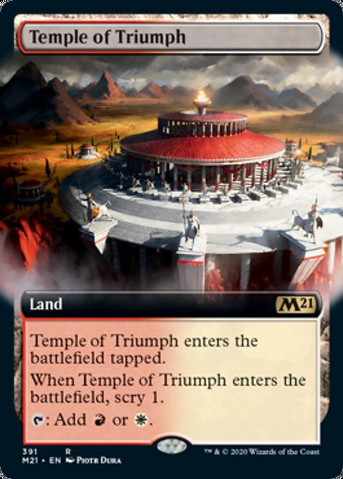 Temple of Triumph (Extended Art) [Core Set 2021] | Empire Gaming NC