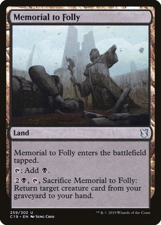 Memorial to Folly [Commander 2019] | Empire Gaming NC