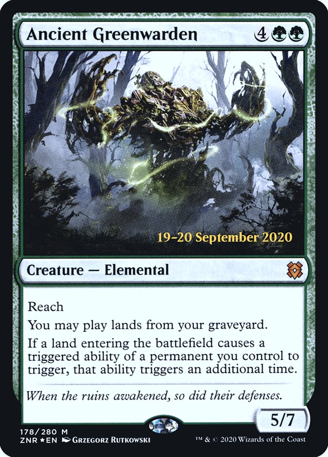 Ancient Greenwarden  [Zendikar Rising Prerelease Promos] | Empire Gaming NC