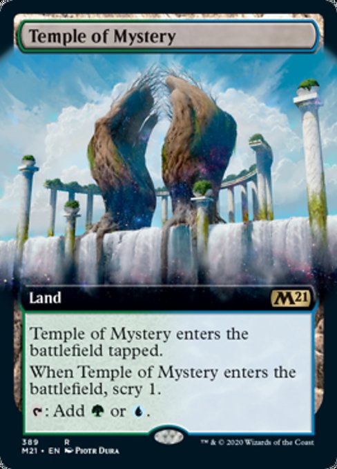 Temple of Mystery (Extended Art) [Core Set 2021] | Empire Gaming NC