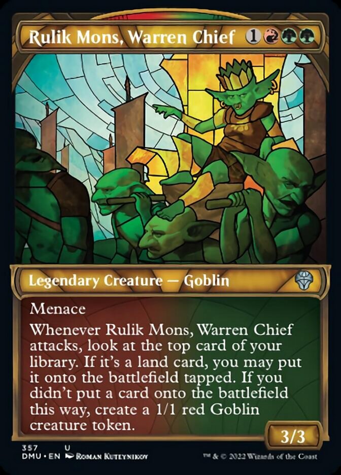 Rulik Mons, Warren Chief (Showcase Textured) [Dominaria United] | Empire Gaming NC