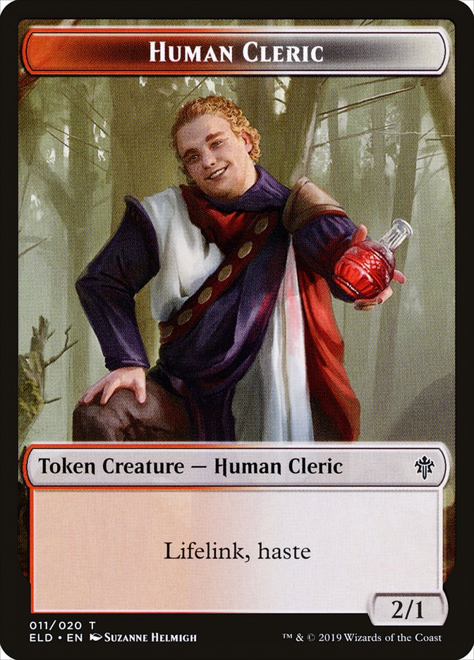 Human Cleric [Throne of Eldraine Tokens] | Empire Gaming NC