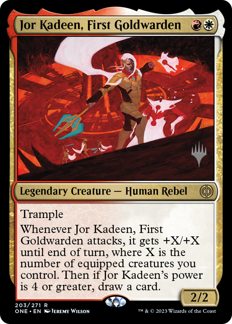 Jor Kadeen, First Goldwarden (Promo Pack) [Phyrexia: All Will Be One Promos] | Empire Gaming NC