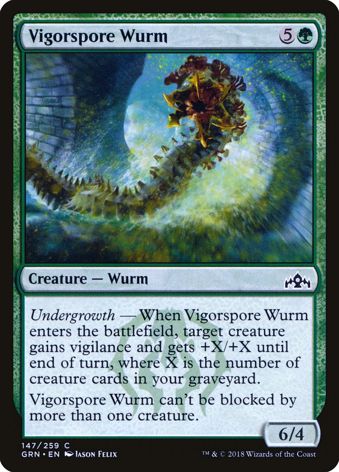 Vigorspore Wurm [Guilds of Ravnica] | Empire Gaming NC