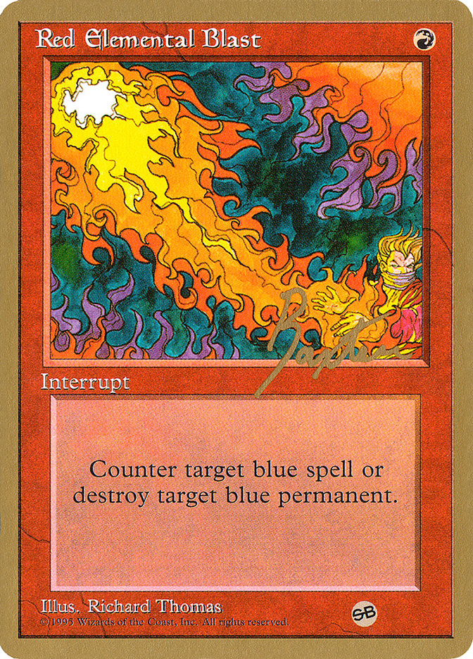 Red Elemental Blast (George Baxter) (SB) [Pro Tour Collector Set] | Empire Gaming NC