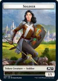 Soldier // Weird Double-sided Token [Core Set 2021 Tokens] | Empire Gaming NC