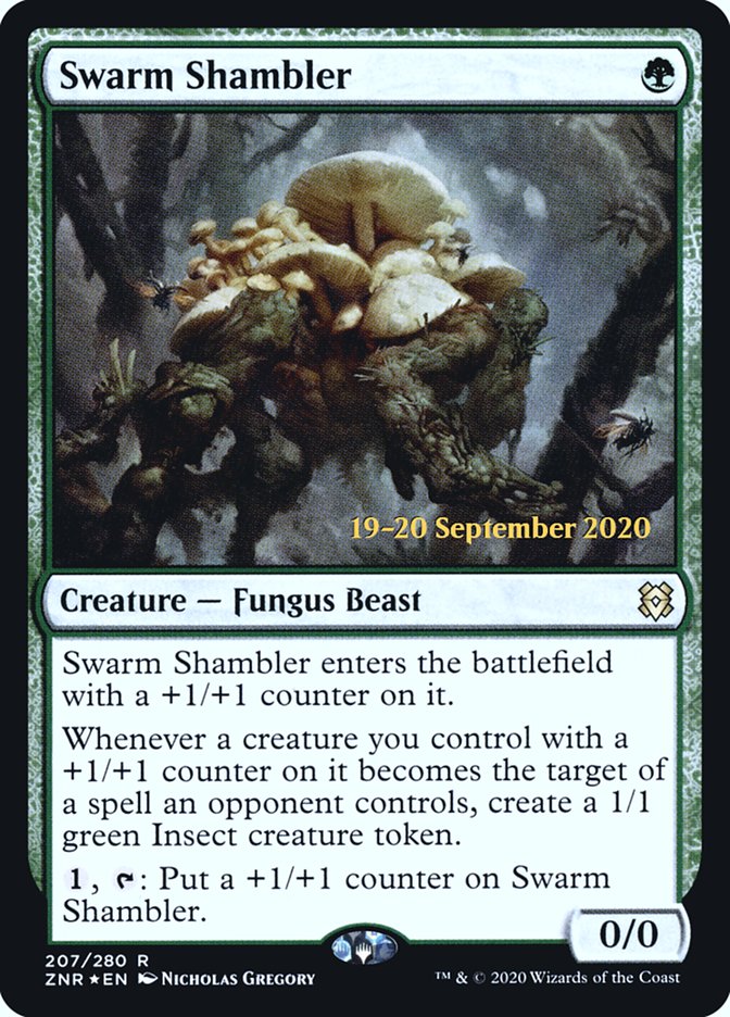 Swarm Shambler  [Zendikar Rising Prerelease Promos] | Empire Gaming NC